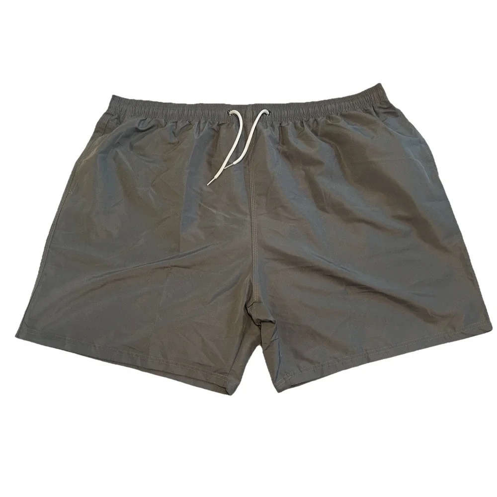 New Scotamalone Mens Swim‎ Swimming Shorts Swimsuit Trunks Size XXXL 3X Grey NWT